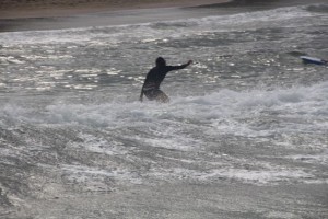 Richele Surfing at Hanalei